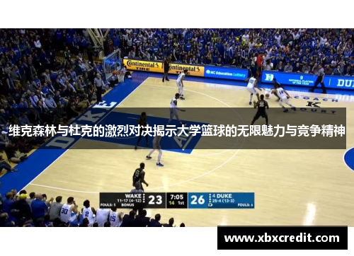 维克森林与杜克的激烈对决揭示大学篮球的无限魅力与竞争精神